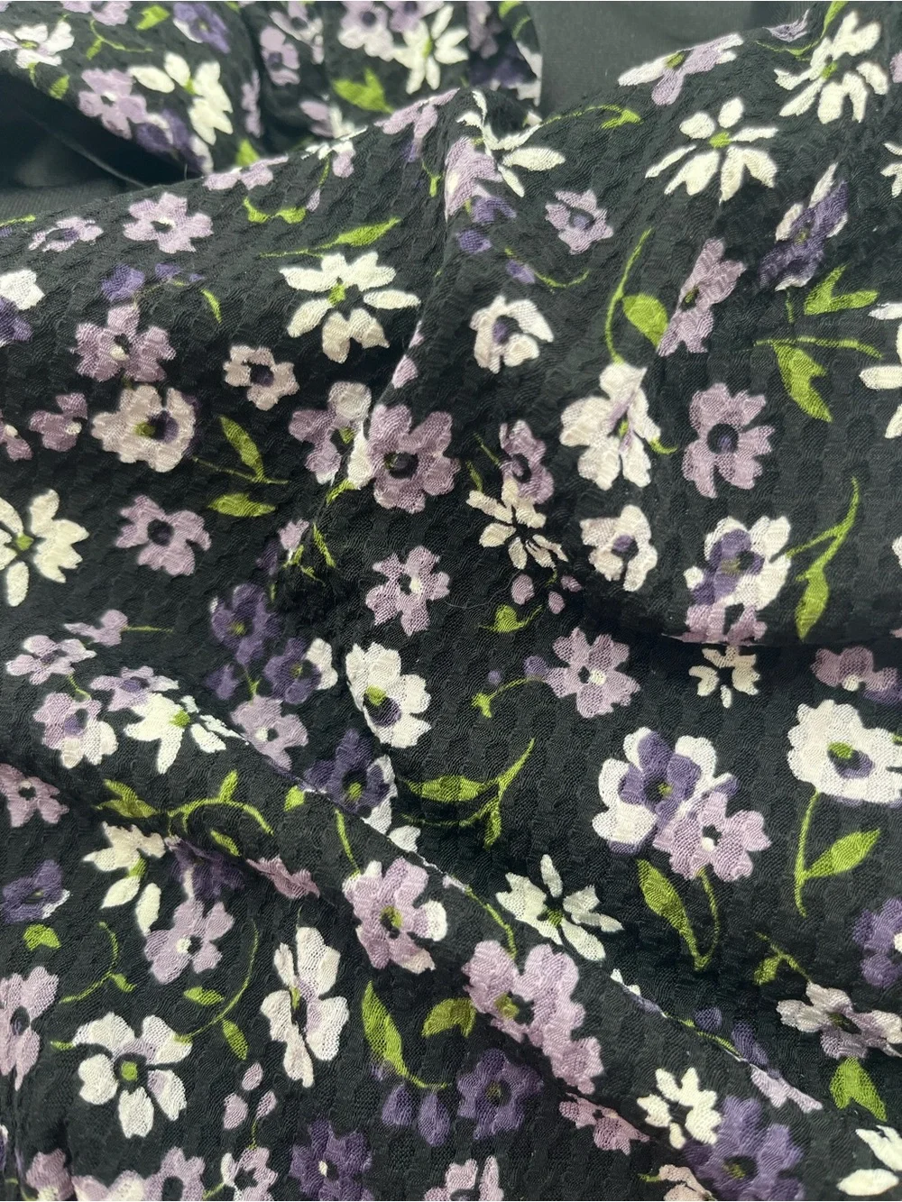 Michael Kors Floral Tiered Halter Dress Medium M Purple Black Ruffle Wedding Gst